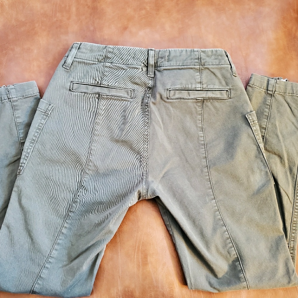 J Brand Olive Colored Cropped Jeans - Picture 2 of 5